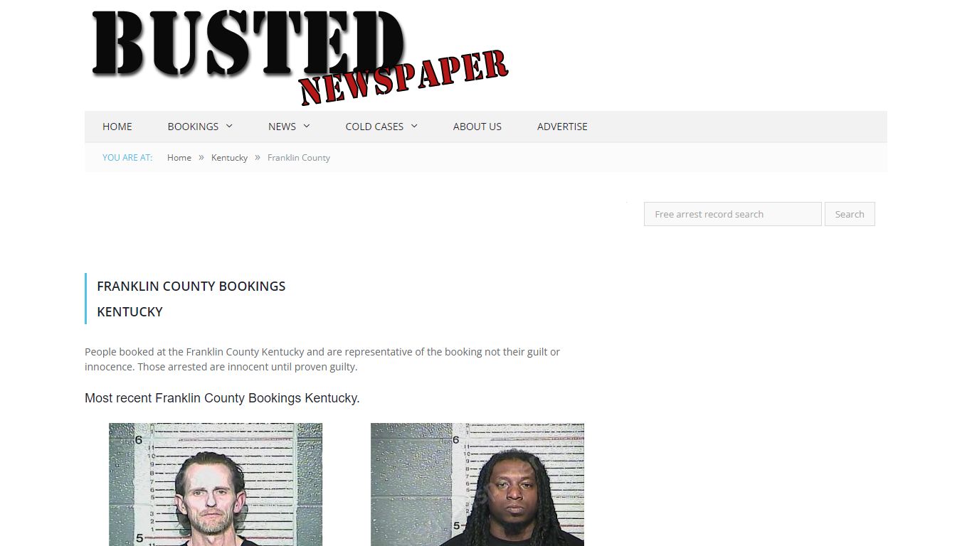 Franklin County, KY Mugshots - BUSTEDNEWSPAPER.COM